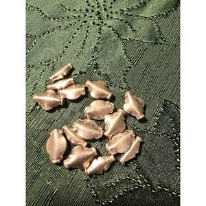 Antique‎ Silver Plated Copper Beads Flat Charms #121